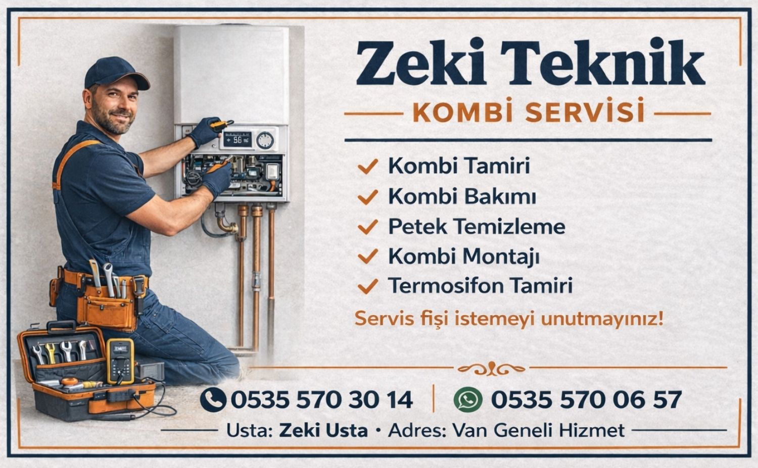 Van Kombi Bakımı Petek Temizleme
